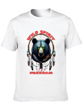 Wild Spirit Black T-Shirt with Bear Design