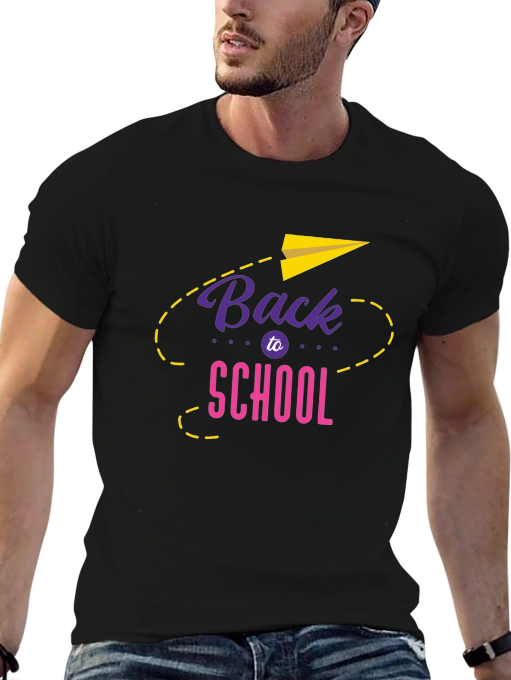 Back to School Graphic Tee - Black