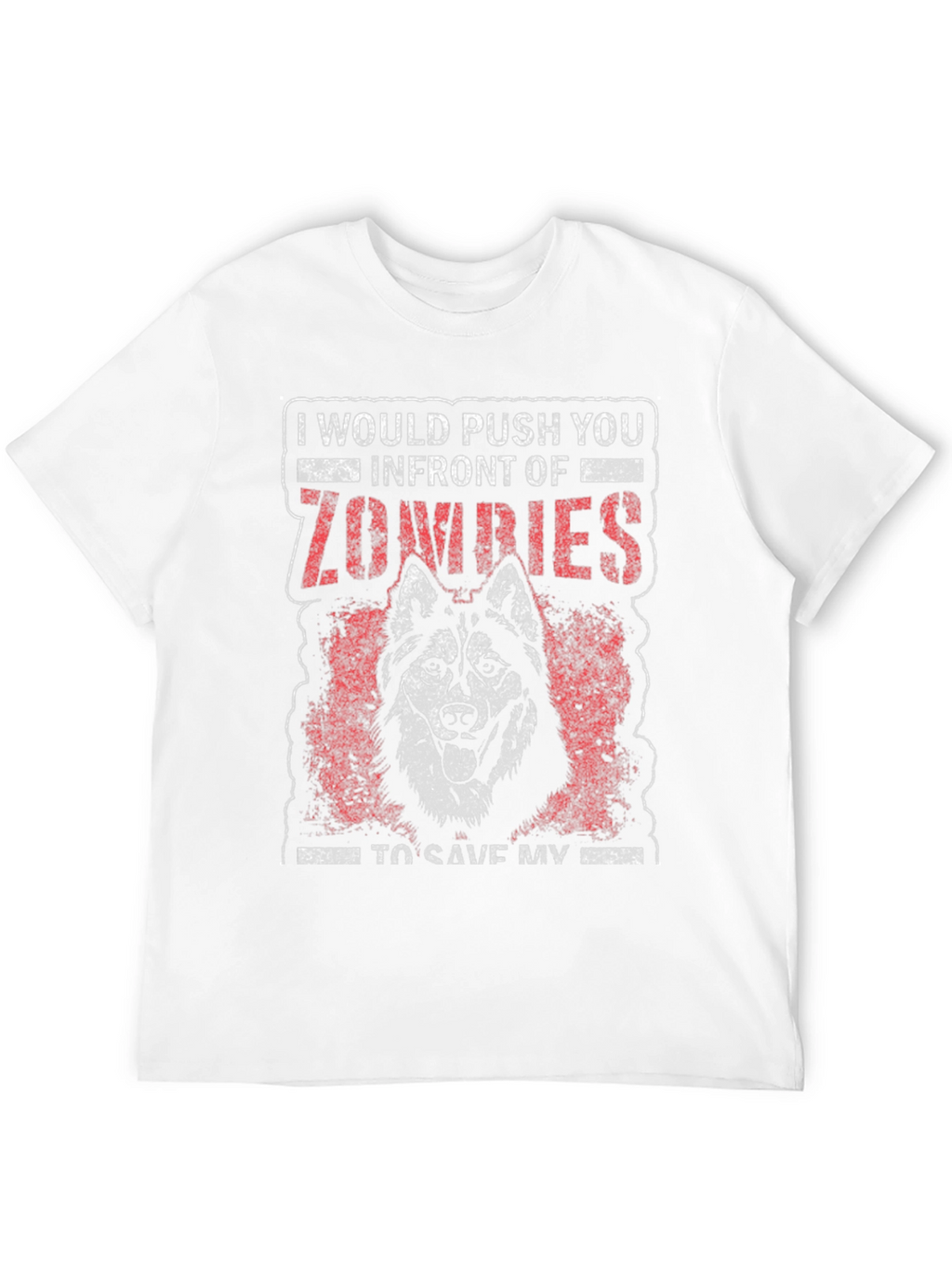 Zombie Husky Graphic Tee