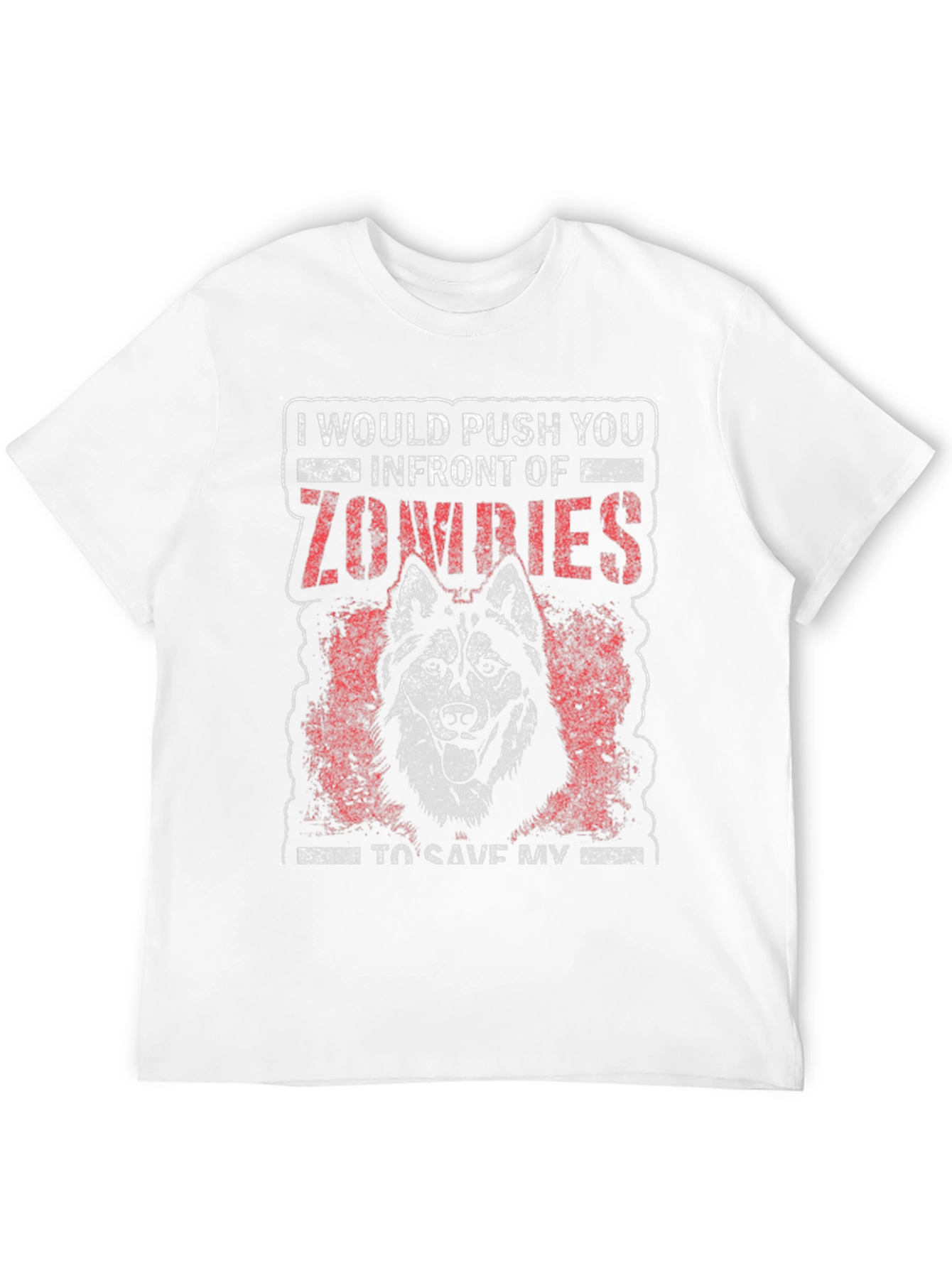 Zombie Husky Graphic Tee