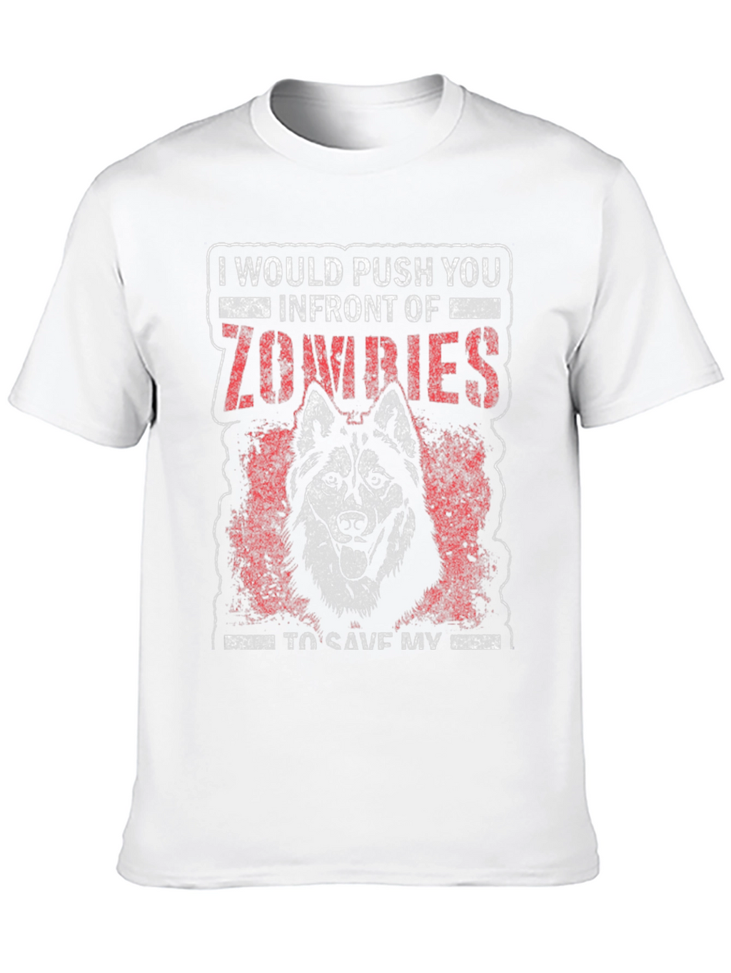 Zombie Husky Graphic Tee
