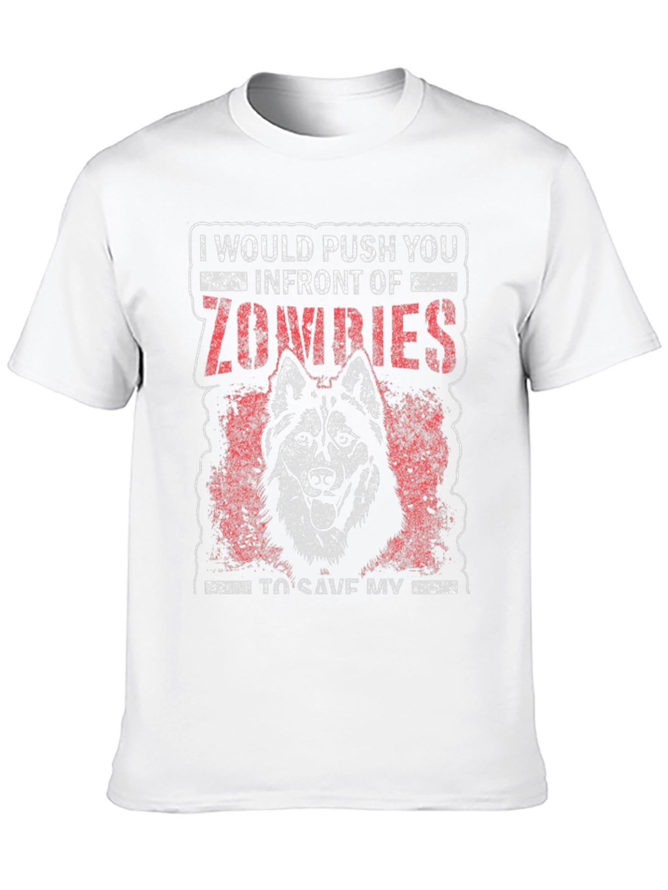 Zombie Husky Graphic Tee