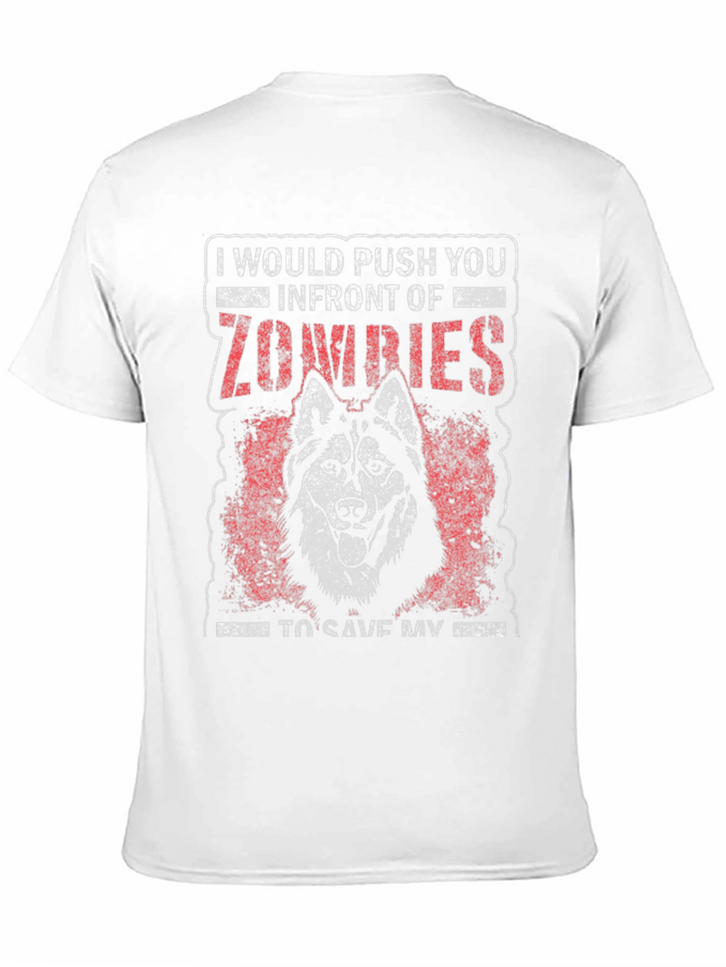 Zombie Husky Graphic Tee
