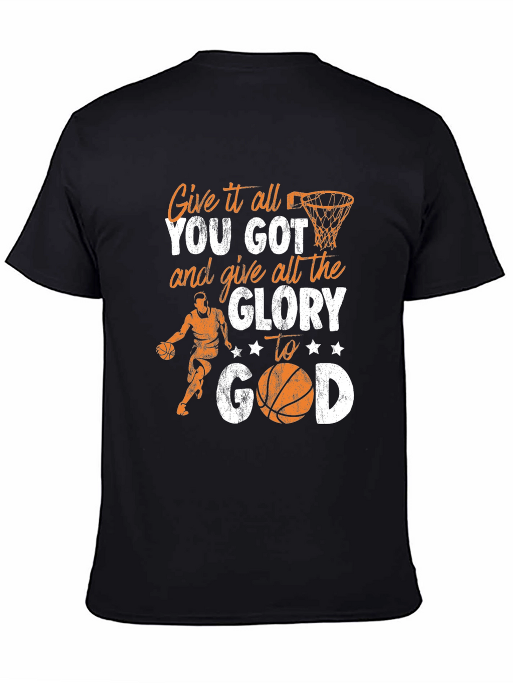 Give All the Glory to God Basketball T-Shirt