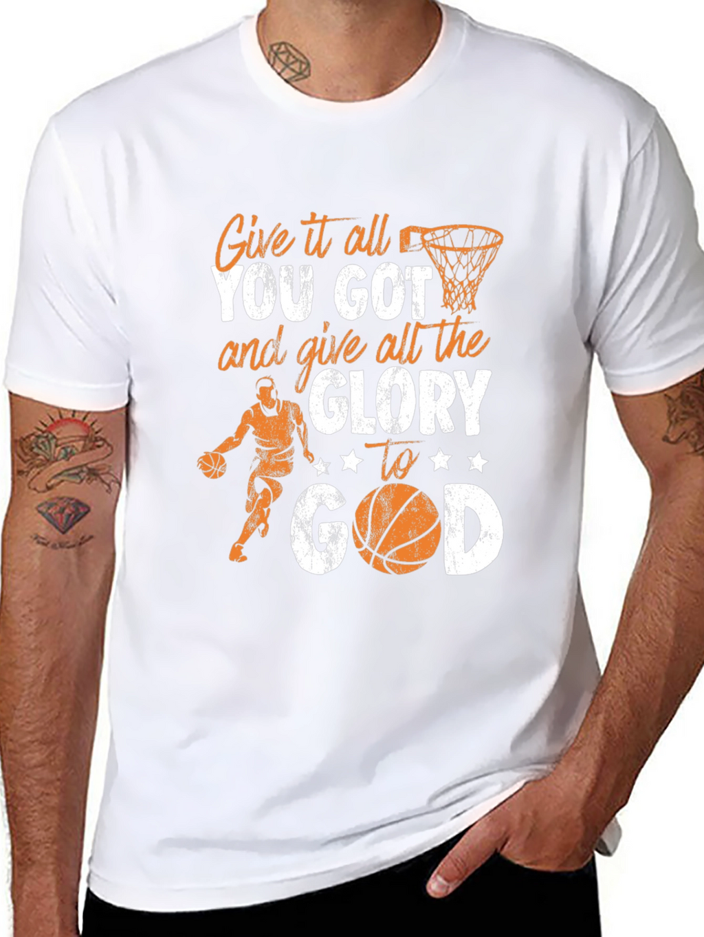 Give All the Glory to God Basketball T-Shirt