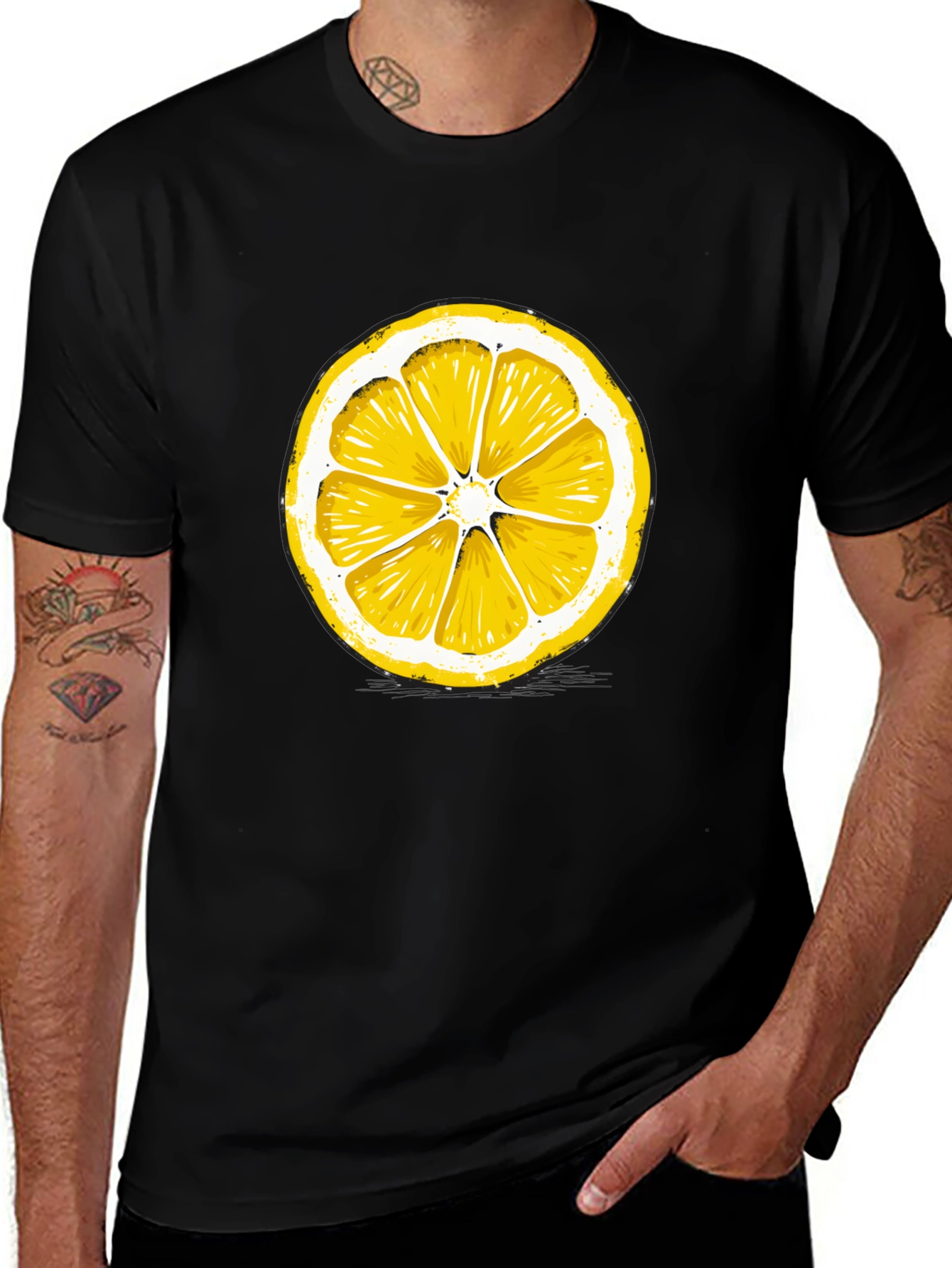 Lemon Slice Graphic Print T-Shirt
