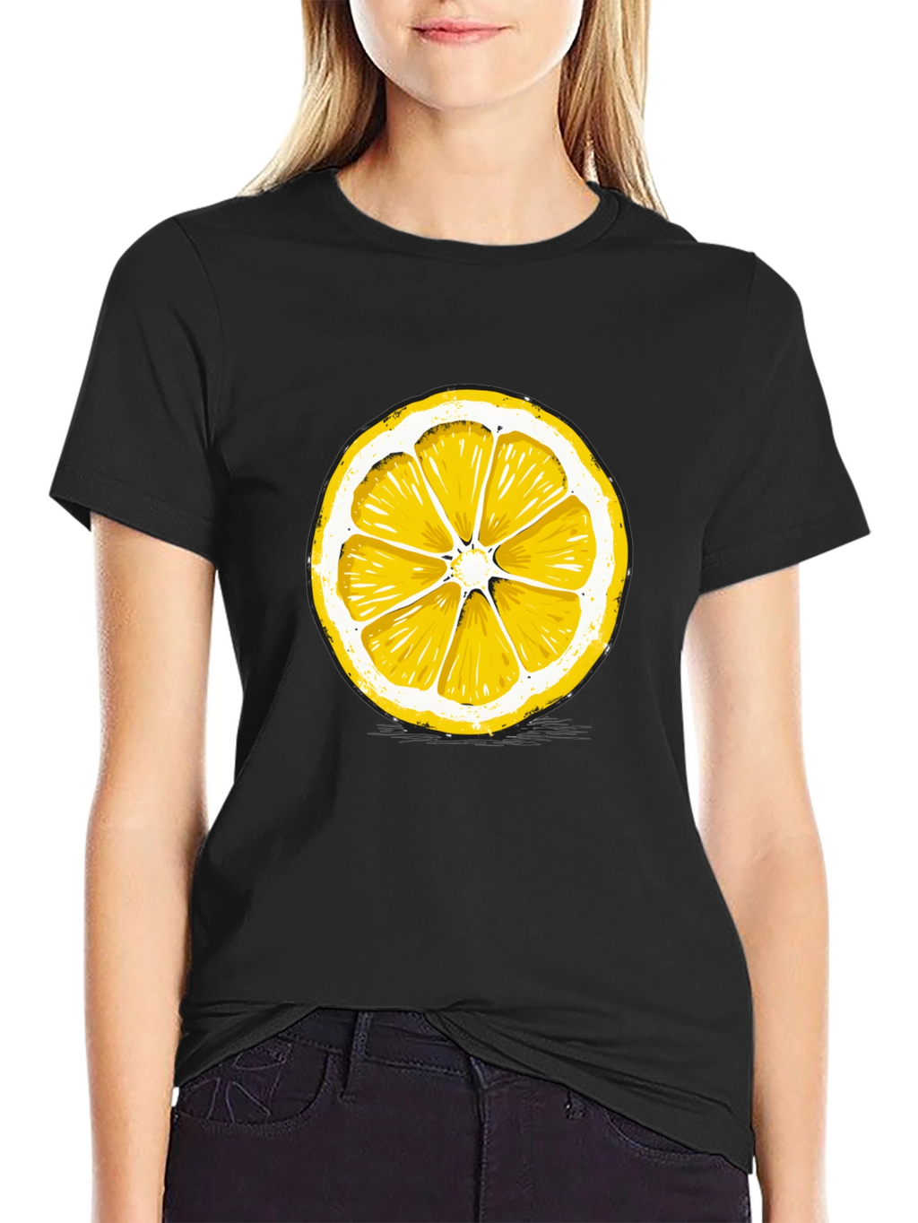 Lemon Slice Graphic Print T-Shirt
