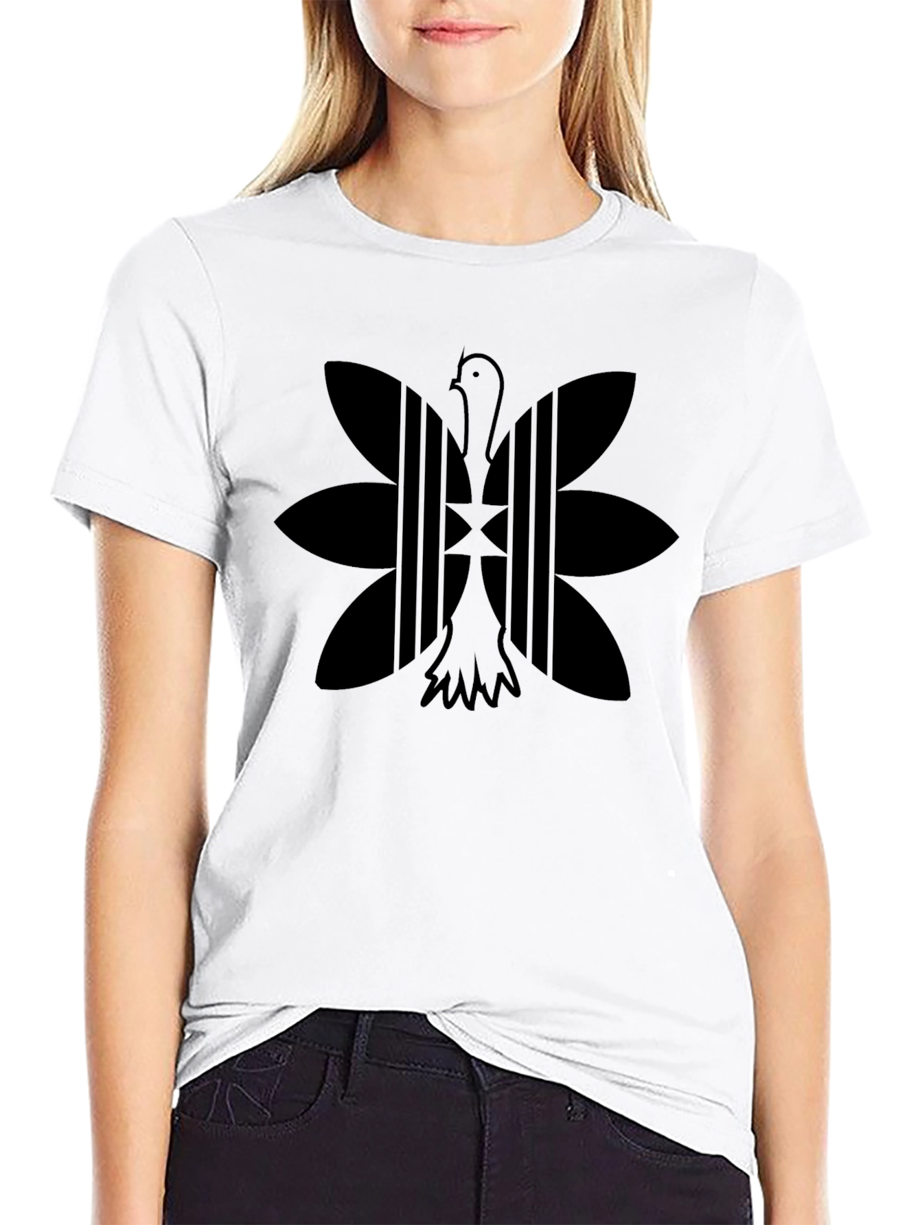 Adinkra Bird Tee - Sankofa Symbol T-Shirt