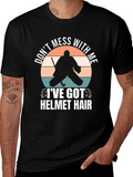 Hockey Goalie Helmet Hair T-Shirt