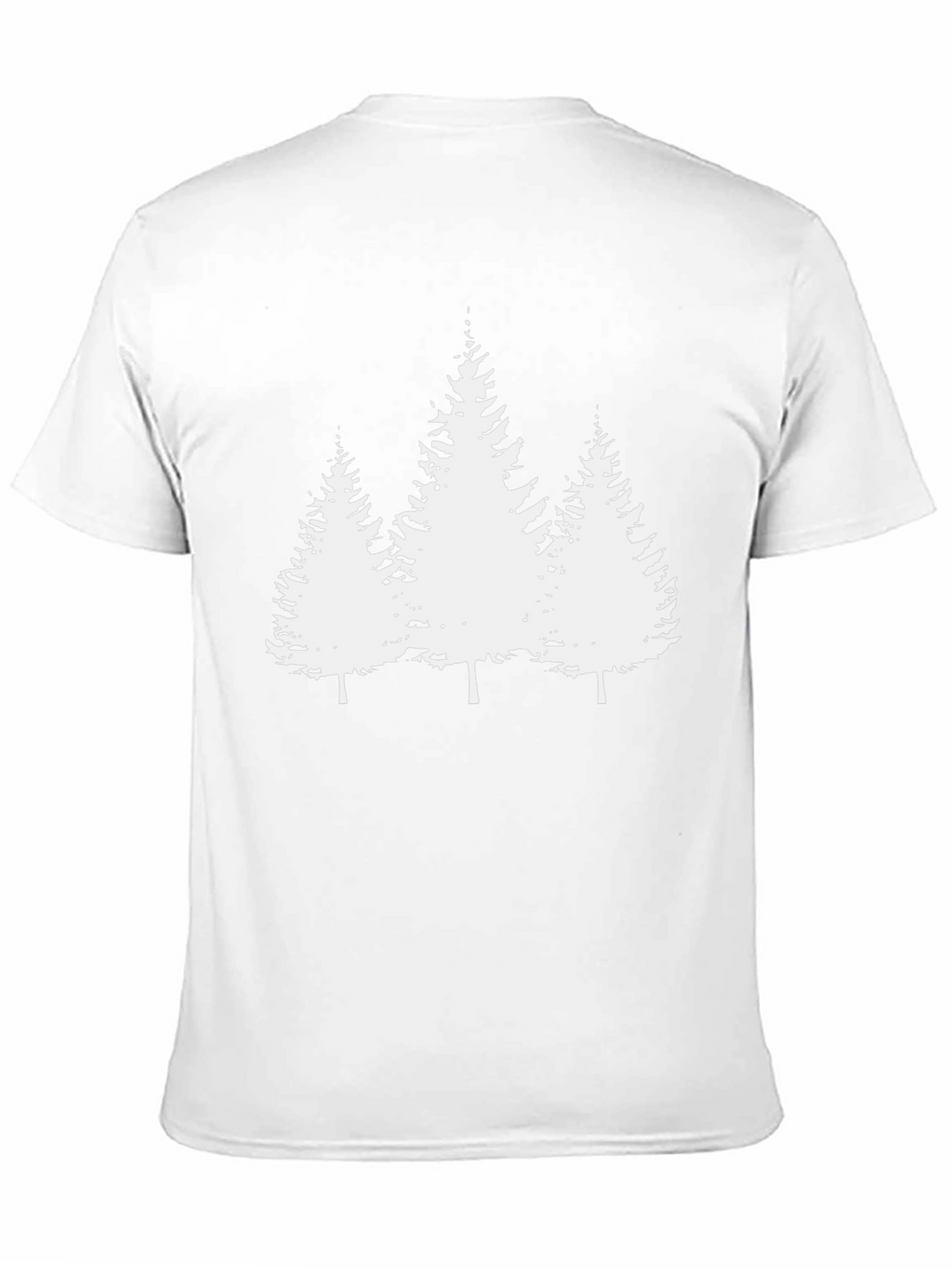 Nature Pines Graphic Tee - Stylish Black T-Shirt