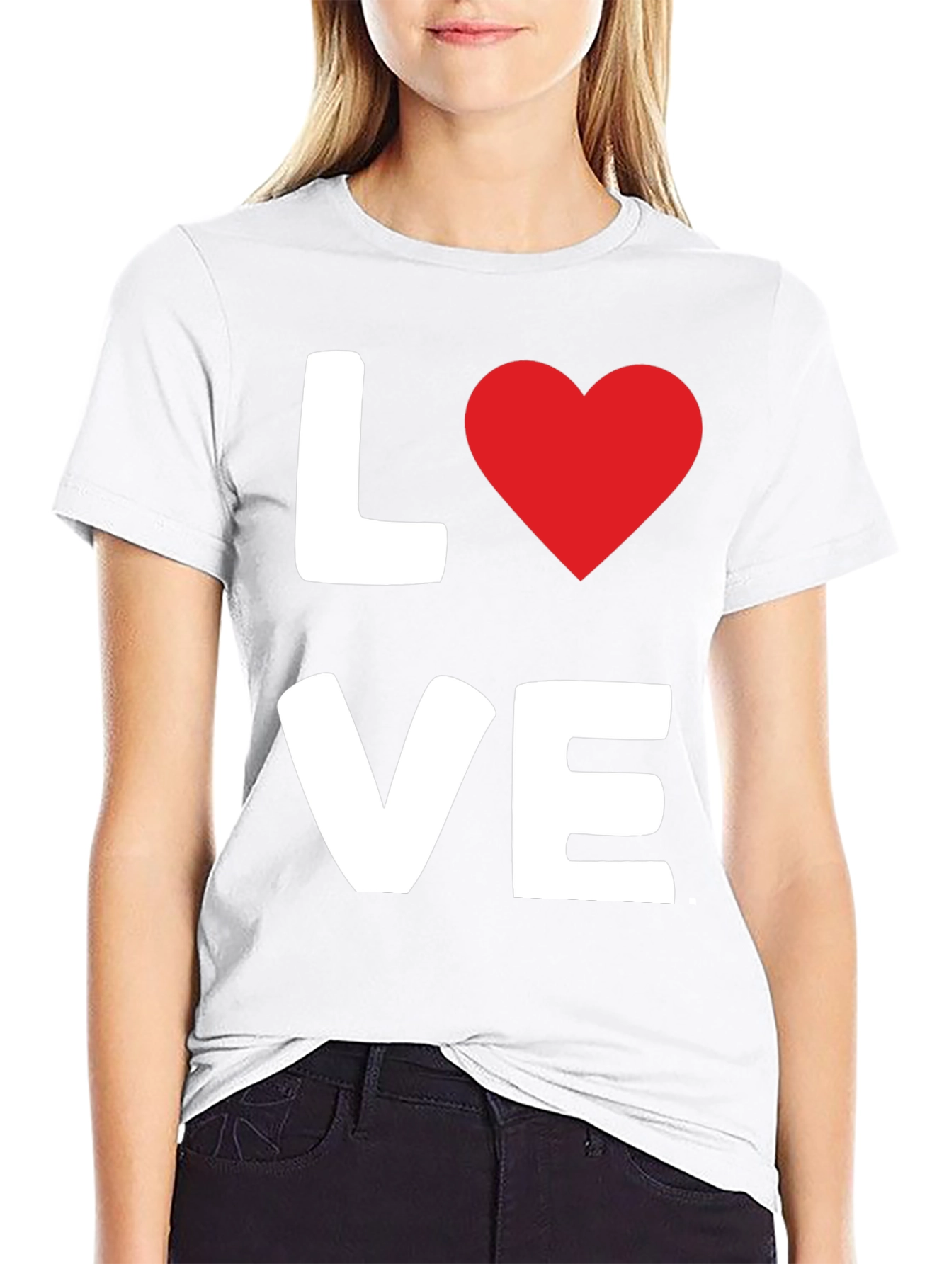 Love Graphic Black T-Shirt for Men