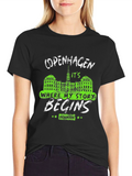 Copenhagen Story T-Shirt - Denmark Souvenir Tee