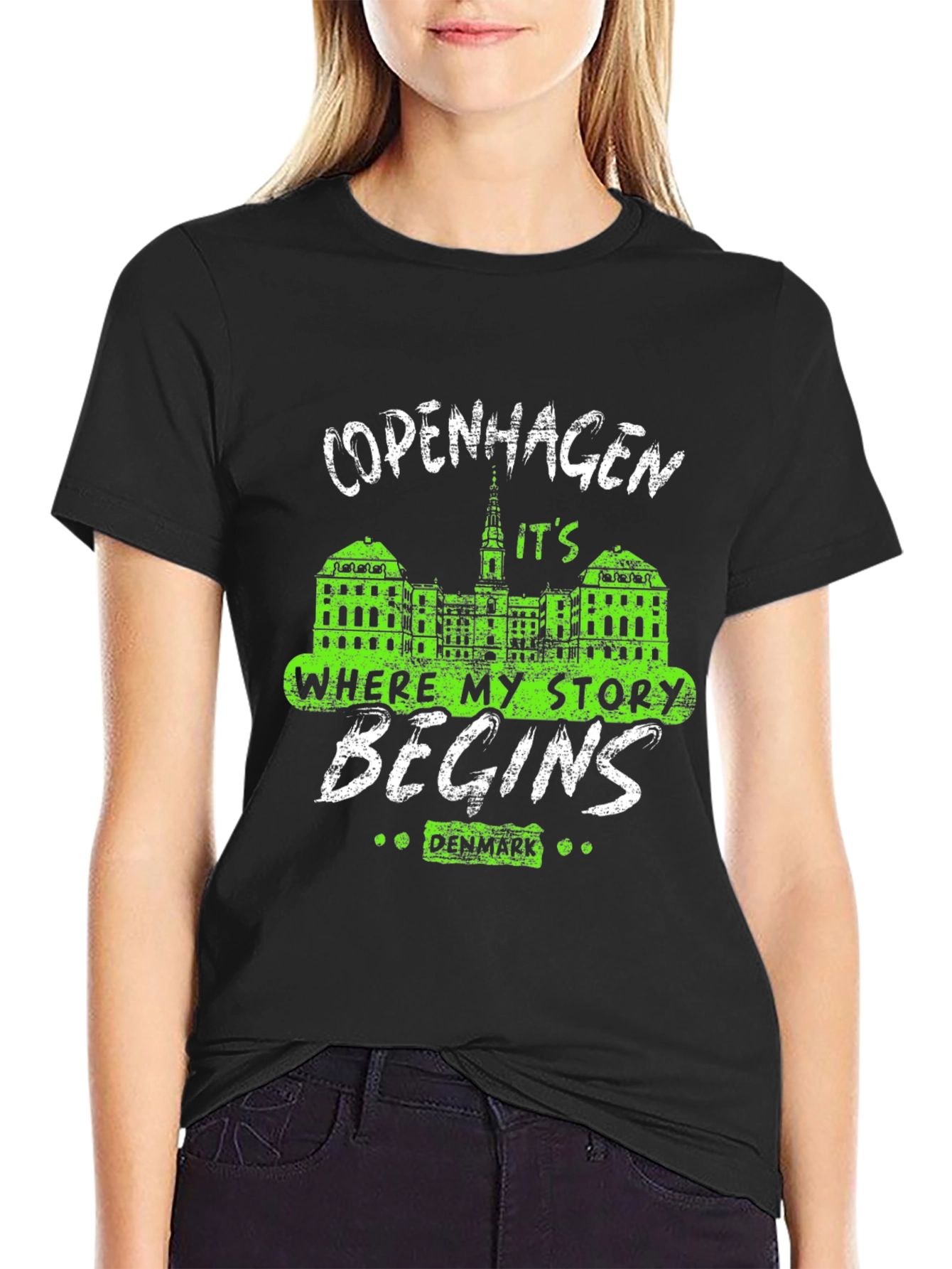 Copenhagen Story T-Shirt - Denmark Souvenir Tee
