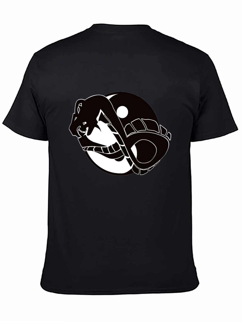 Yin Yang Snake Graphic T-Shirt