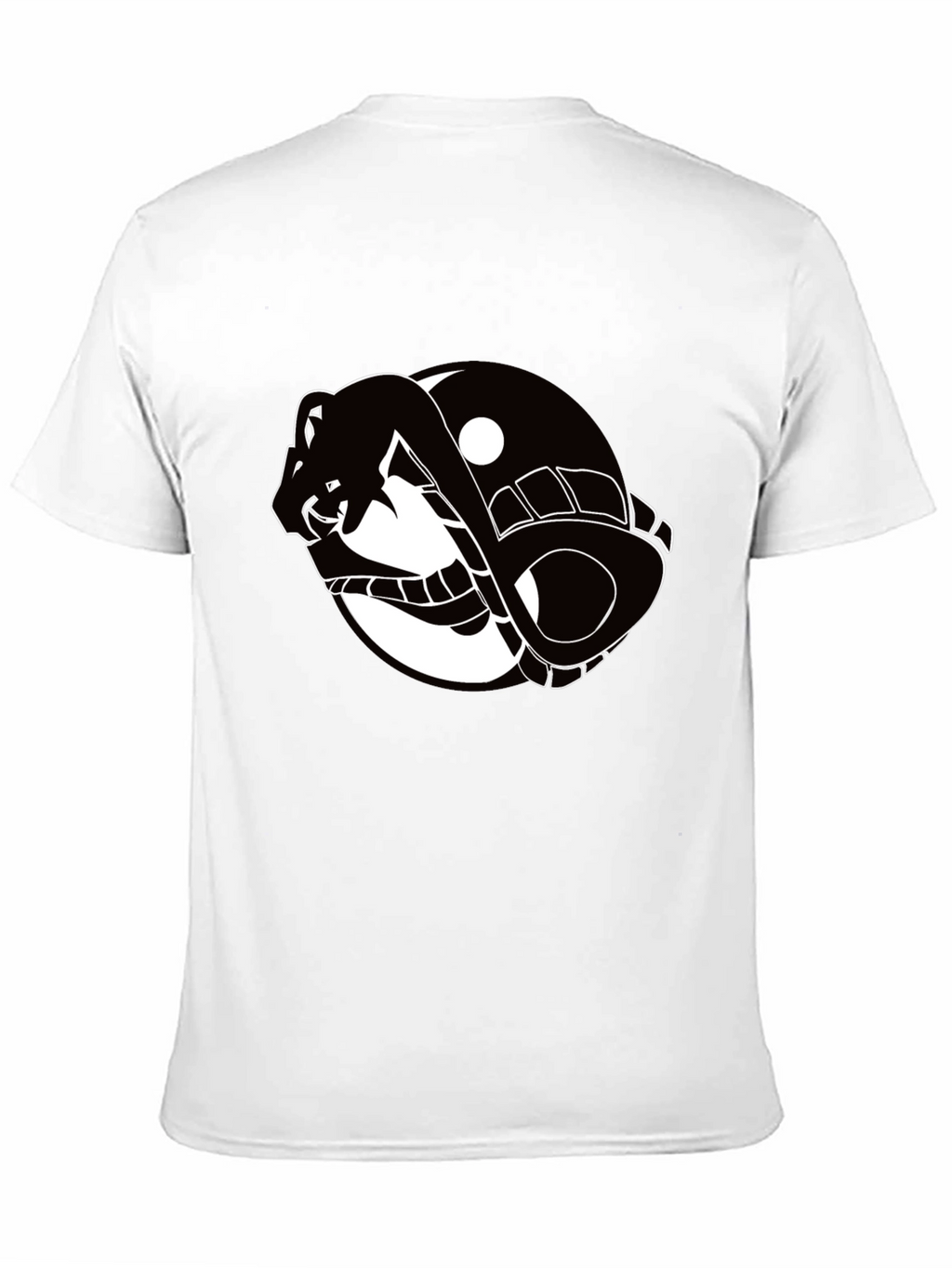 Yin Yang Snake Graphic T-Shirt
