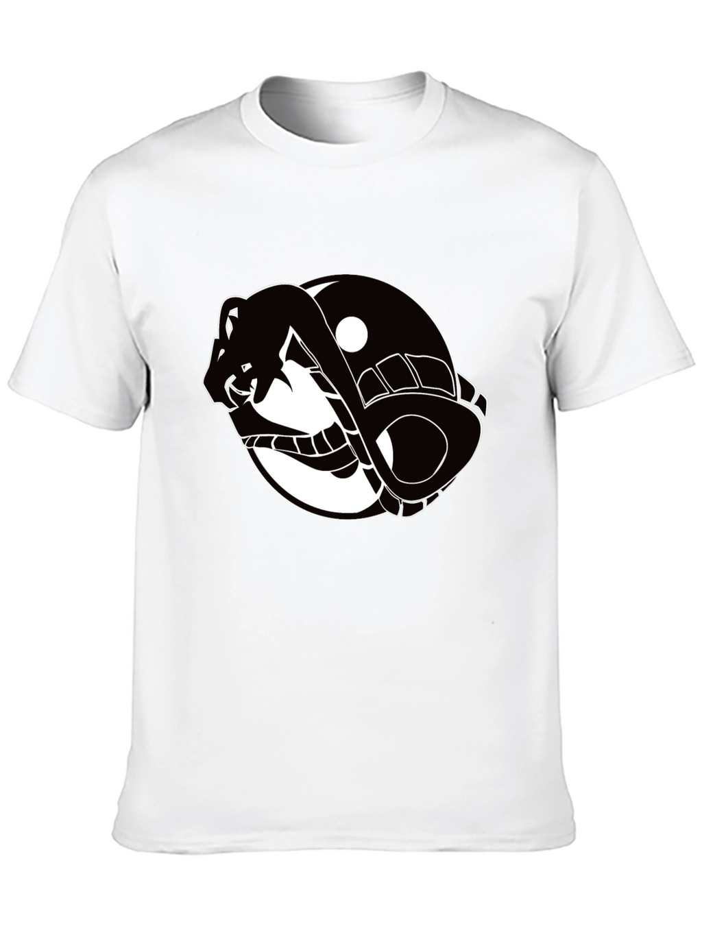 Yin Yang Snake Graphic T-Shirt