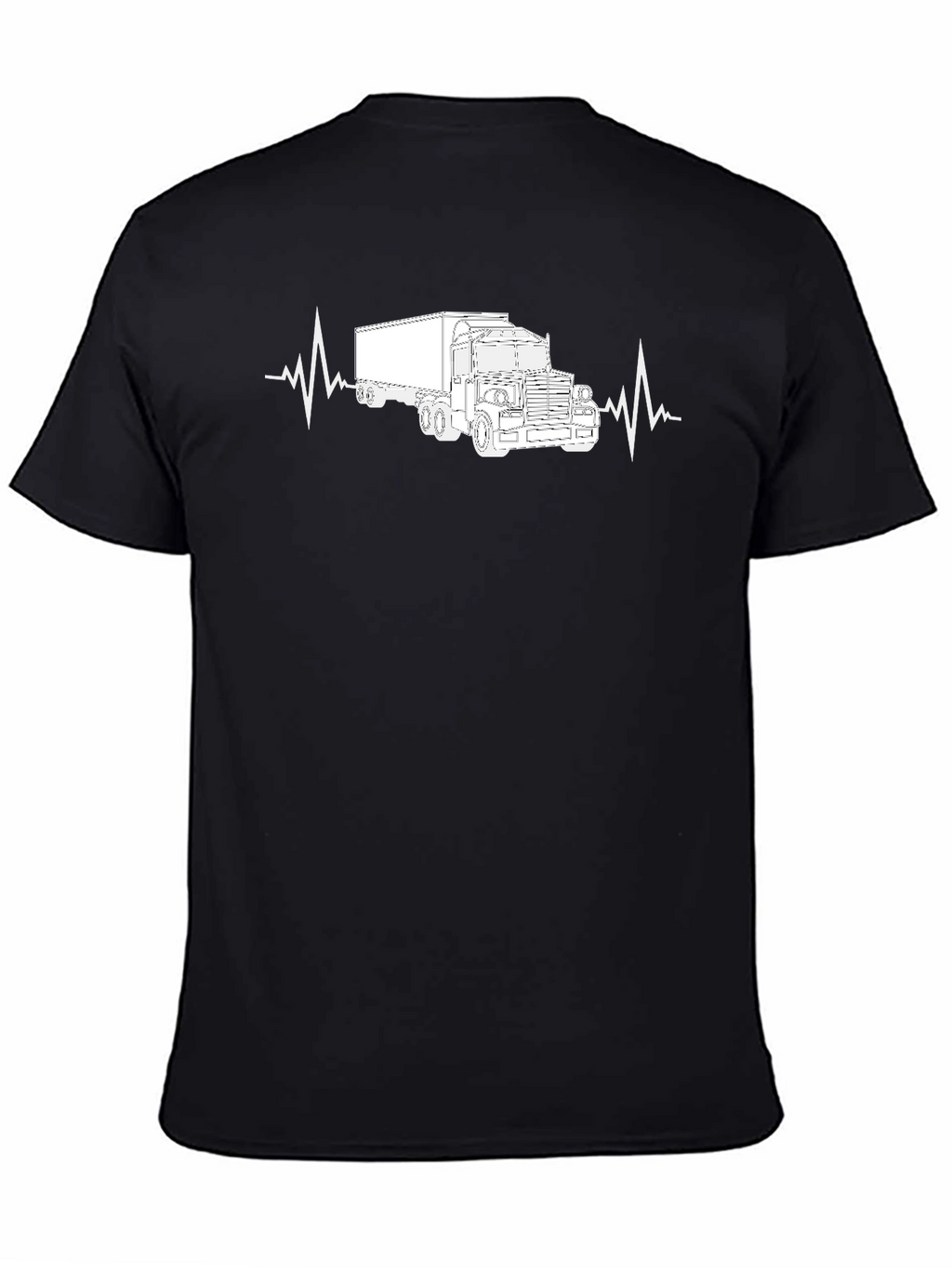 Truck Heartbeat Graphic Tee - Driver Life Shirt