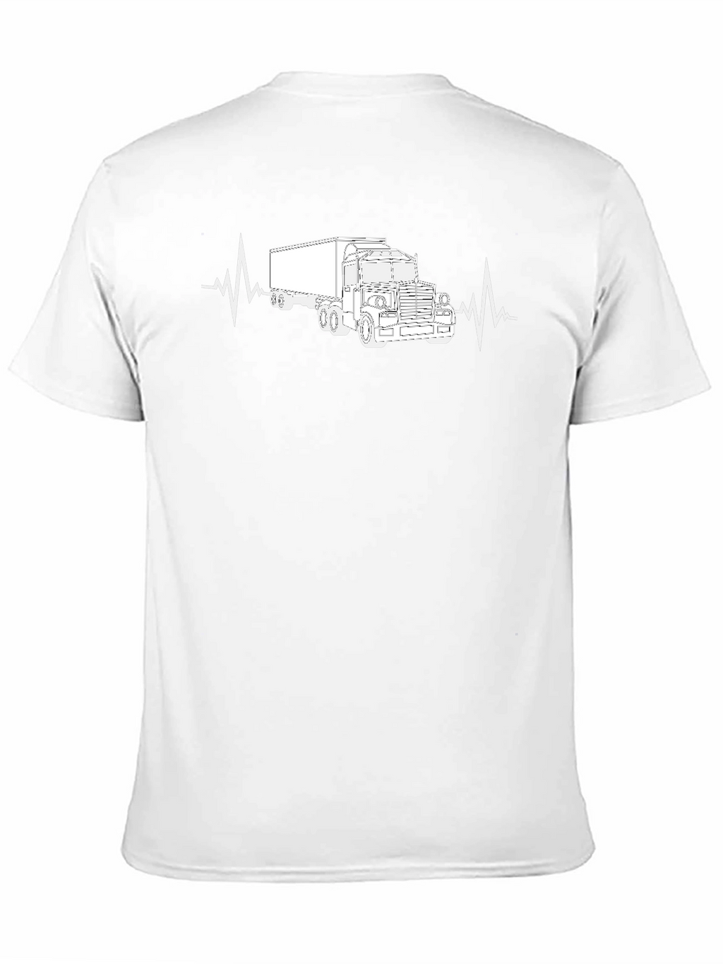 Truck Heartbeat Graphic Tee - Driver Life Shirt