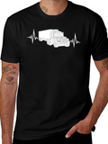 Truck Heartbeat Graphic Tee - Driver Life Shirt