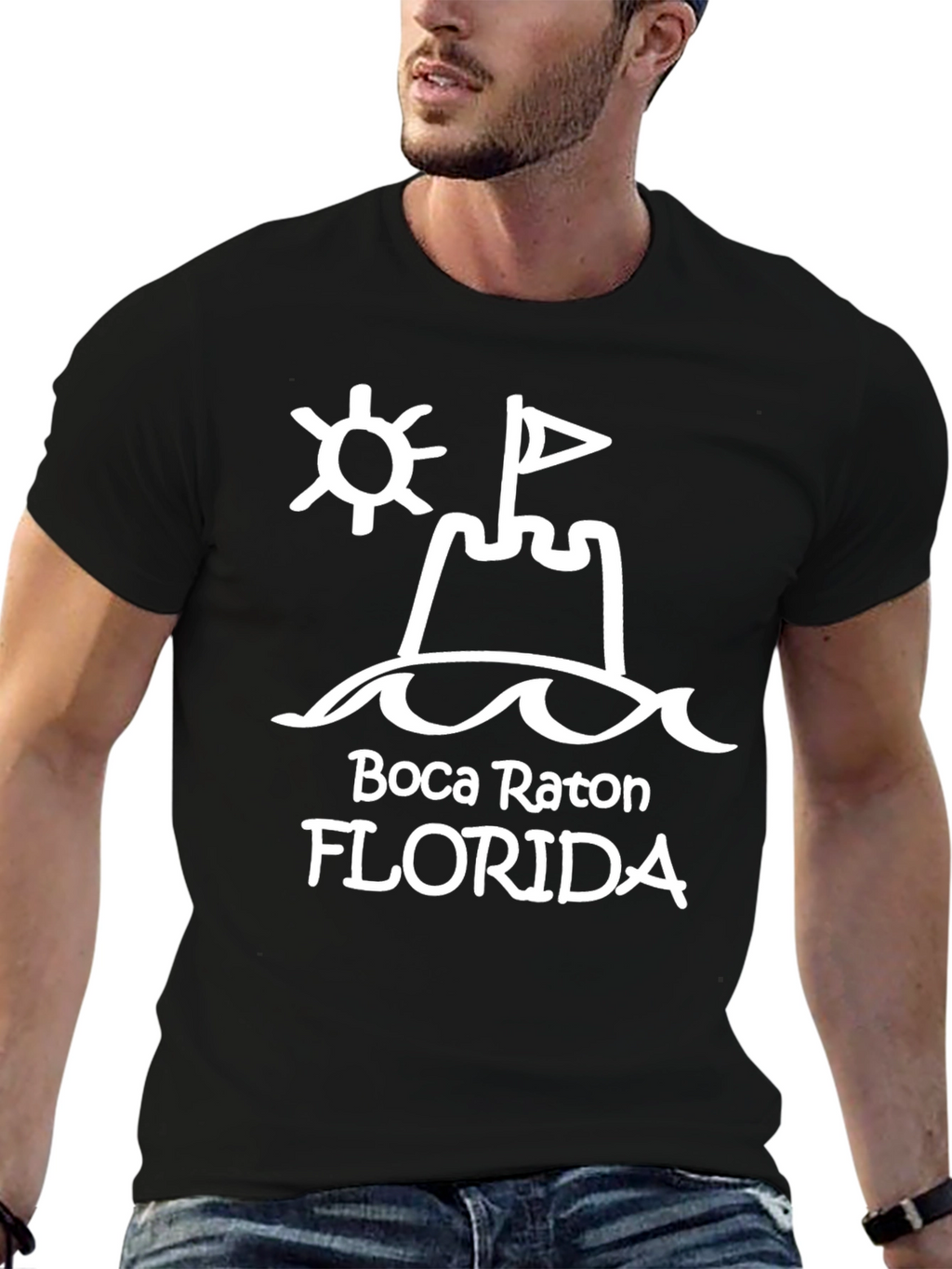 Boca Raton Florida Sandcastle T-Shirt