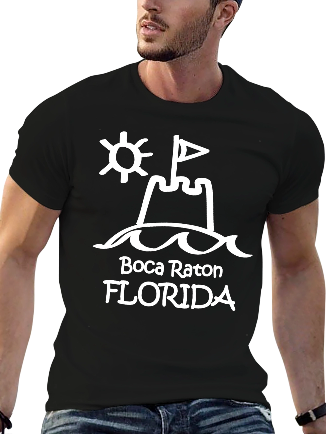 Boca Raton Florida Sandcastle T-Shirt