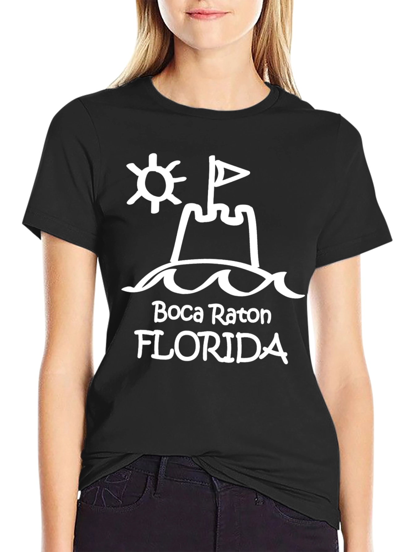 Boca Raton Florida Sandcastle T-Shirt