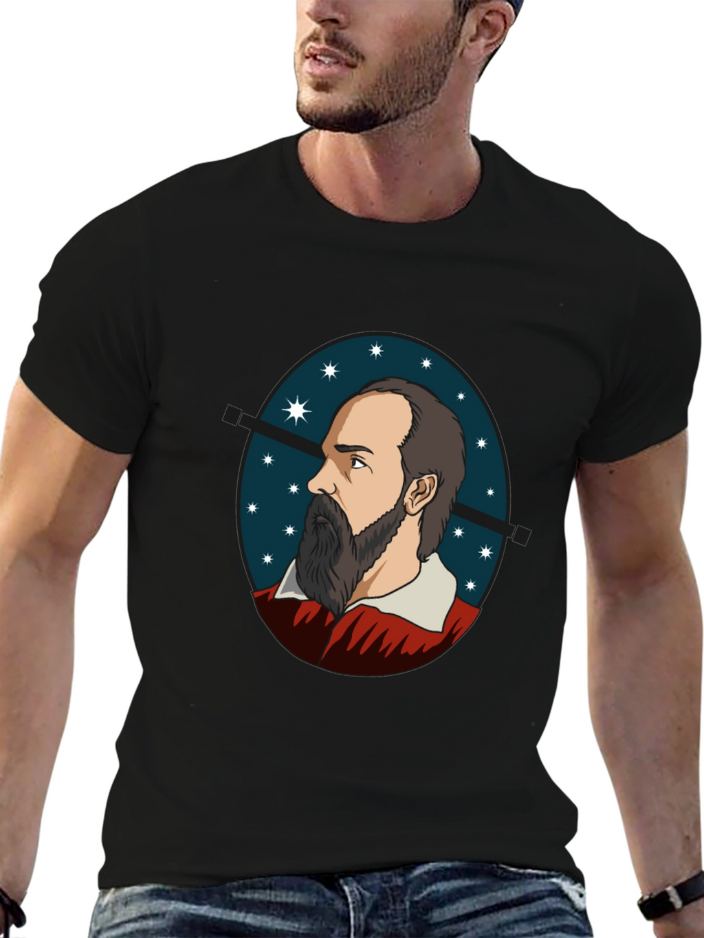Philosopher Portrait Tee - Black