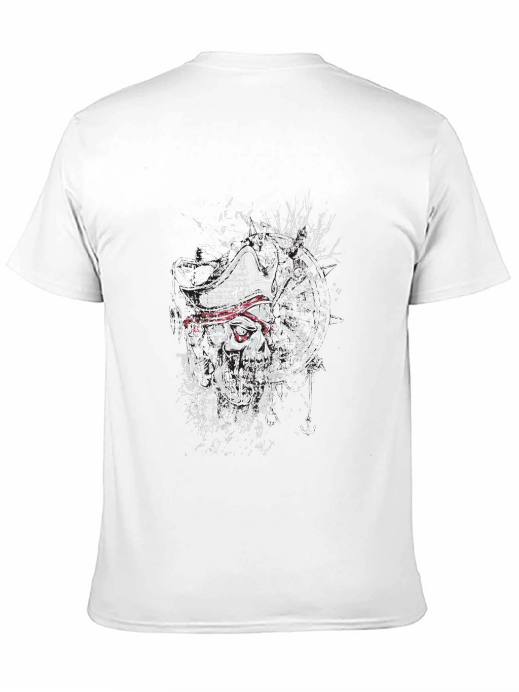 Pirate Skull Graphic Black T-Shirt