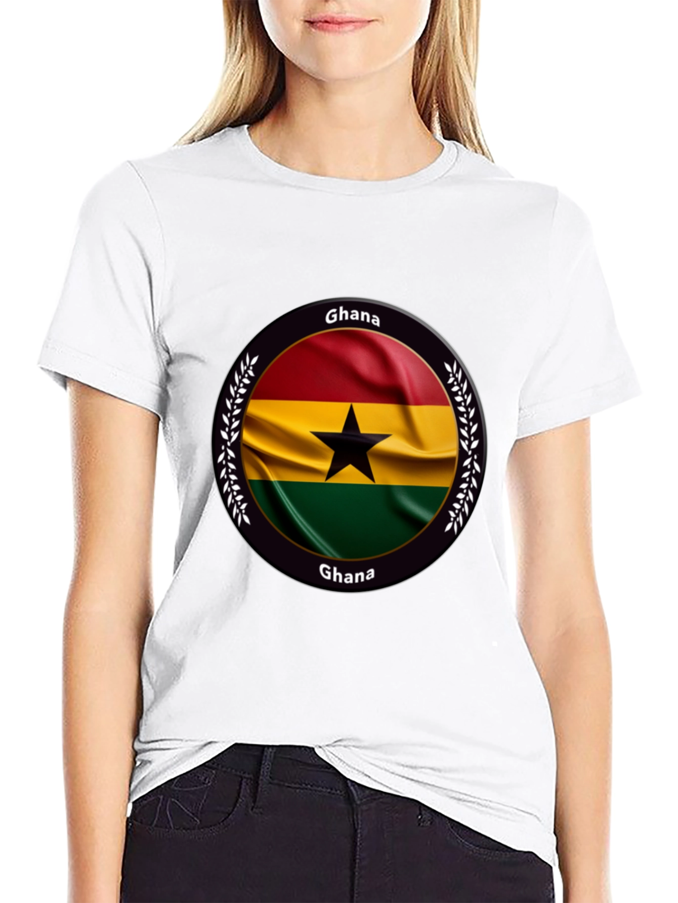 Ghana Flag T-Shirt - Black Pride