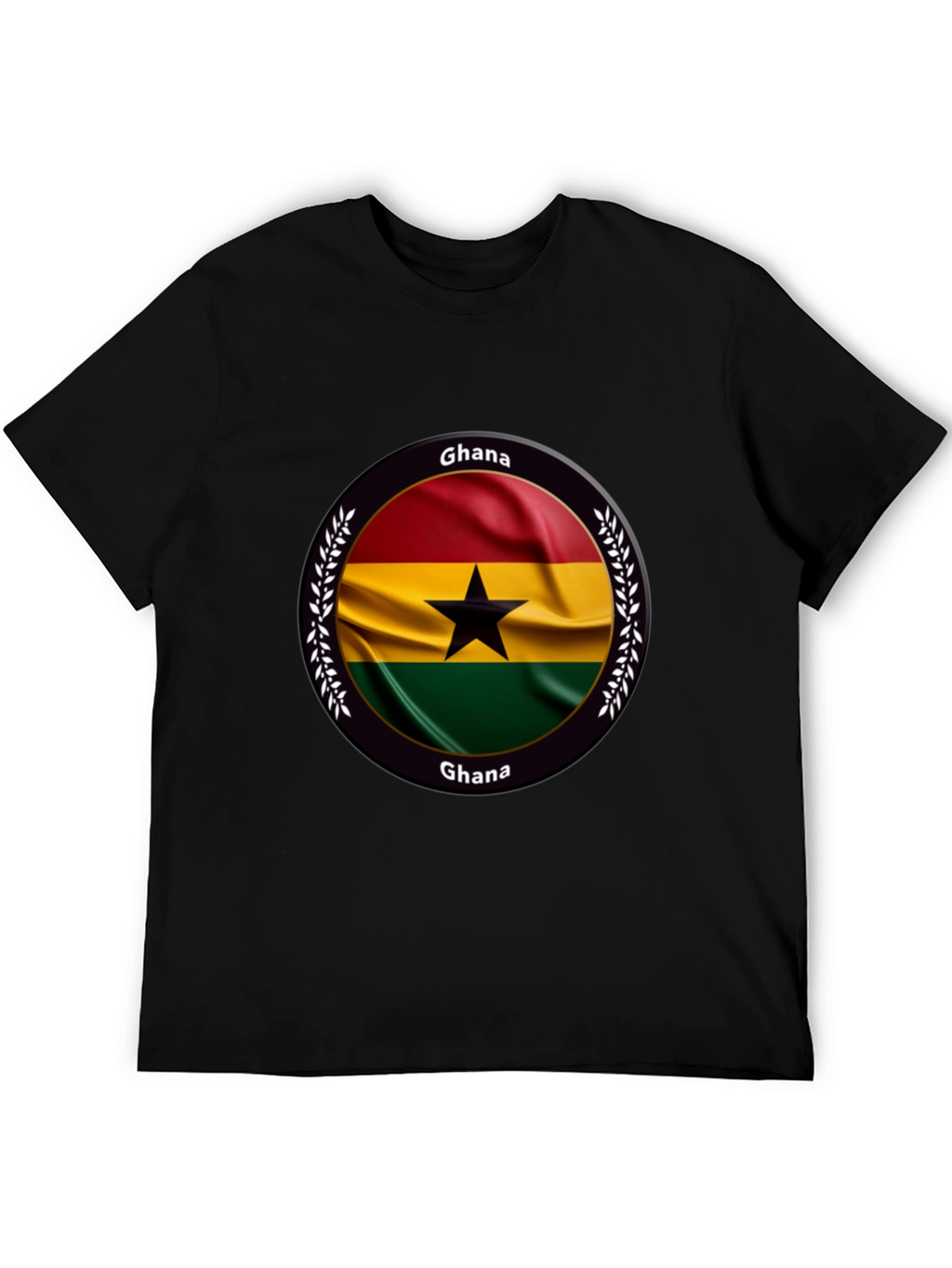 Ghana Flag T-Shirt - Black Pride