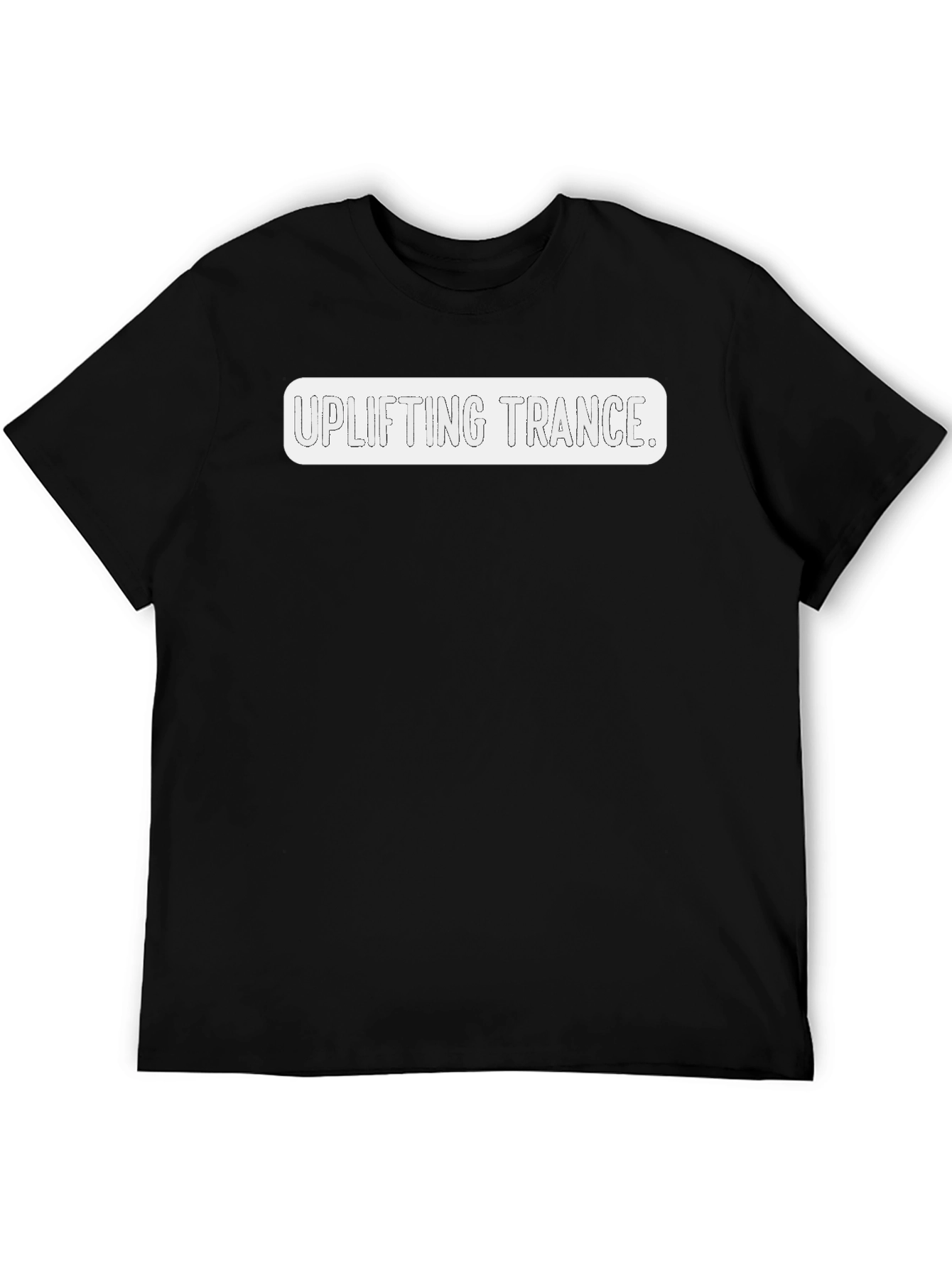 Uplifting Trance Black Graphic Tee - Stylish Music Lover Shirt