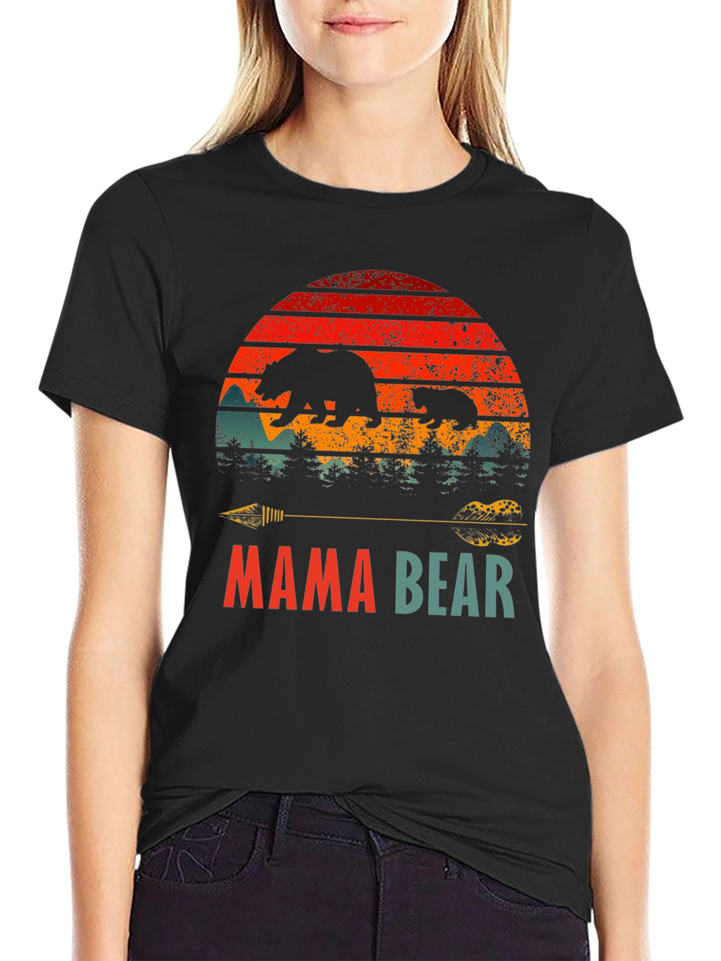 Mama Bear Graphic Tee - Unisex Nature Shirt