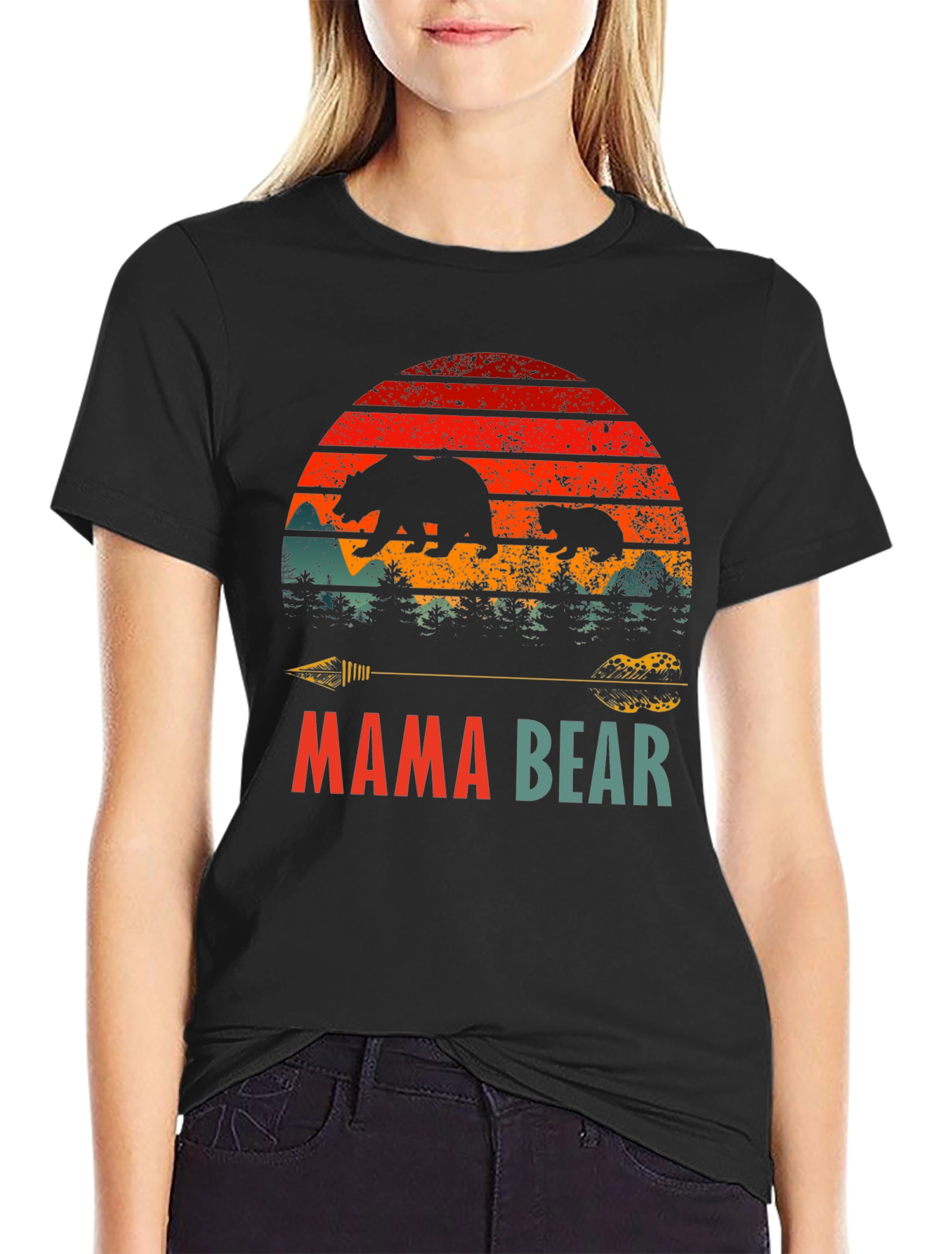 Mama Bear Graphic Tee - Unisex Nature Shirt