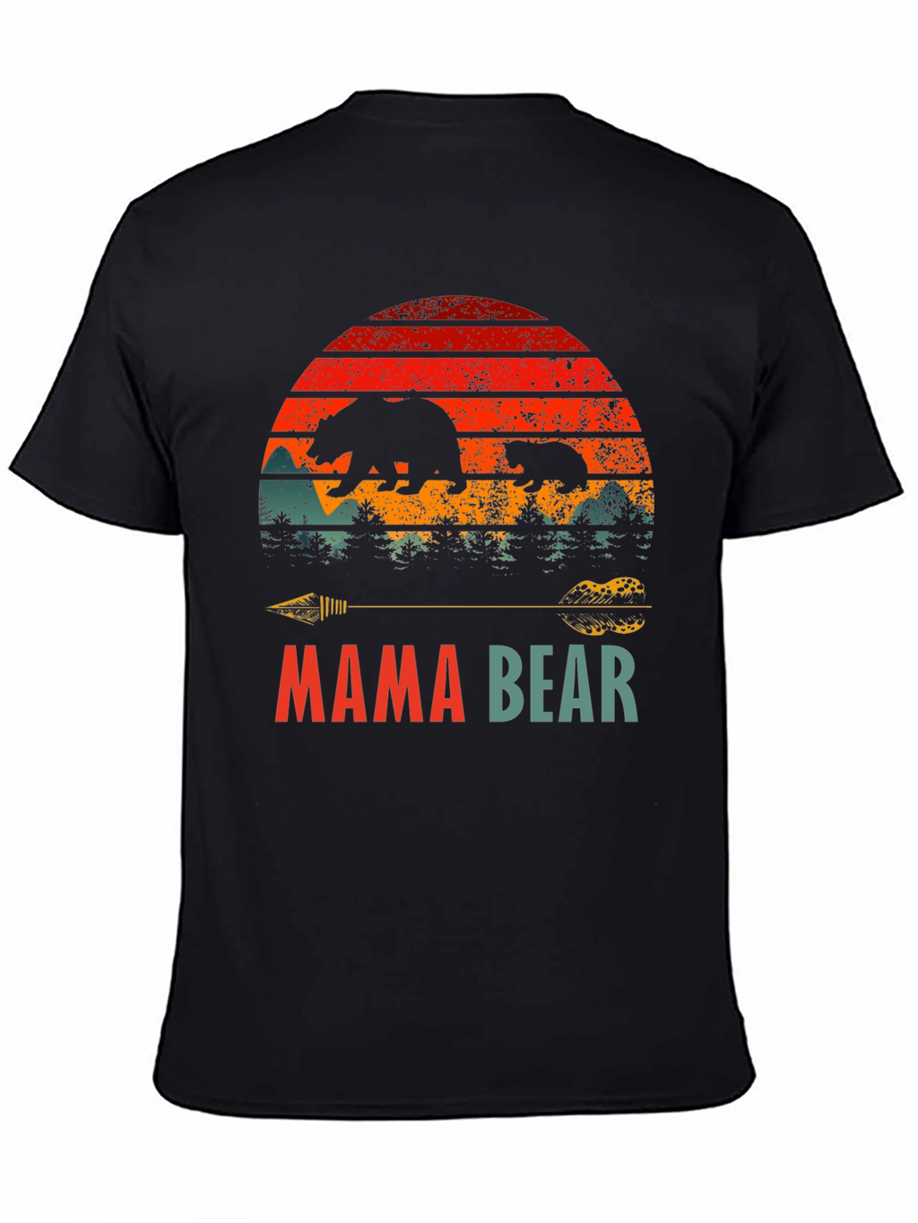 Mama Bear Graphic Tee - Unisex Nature Shirt