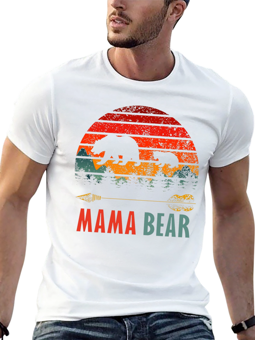 Mama Bear Graphic Tee - Unisex Nature Shirt