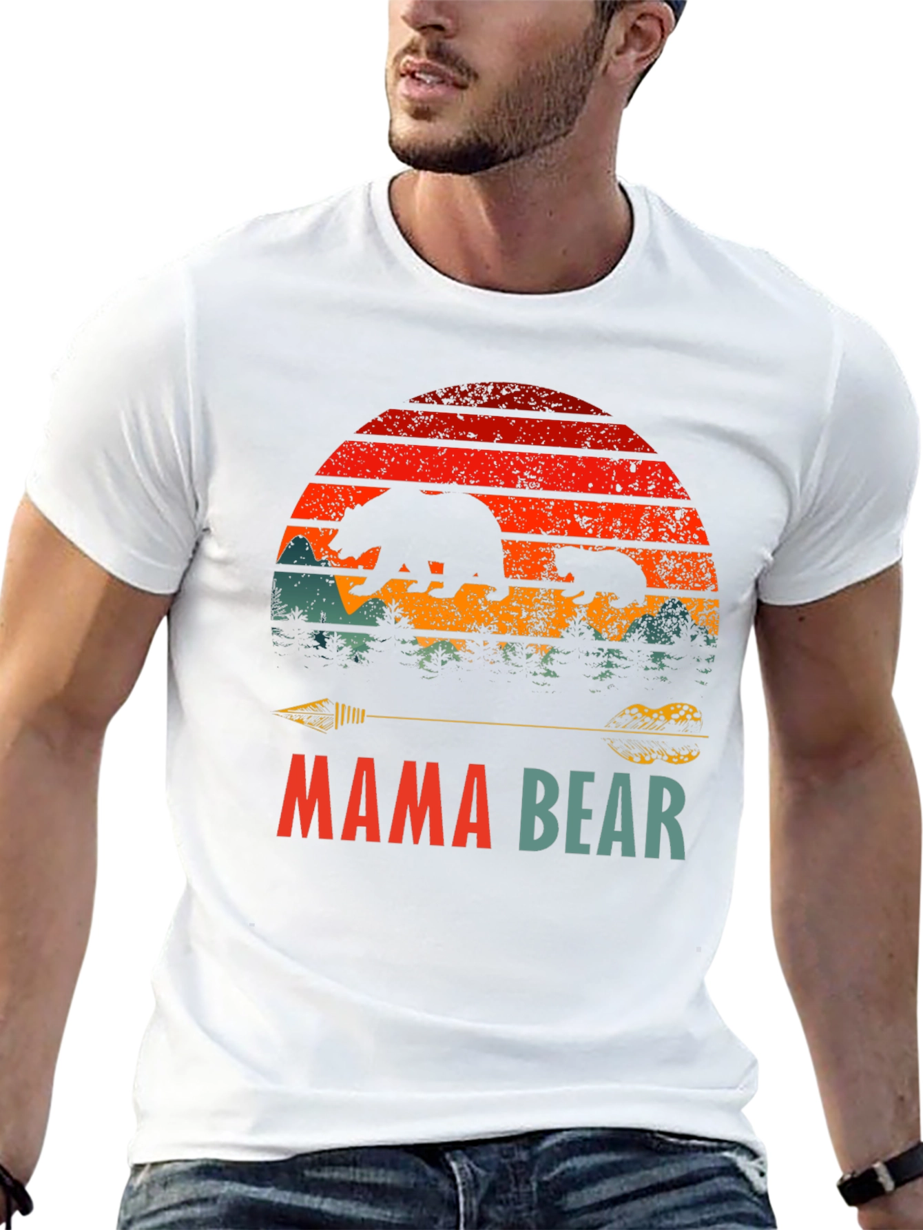 Mama Bear Graphic Tee - Unisex Nature Shirt