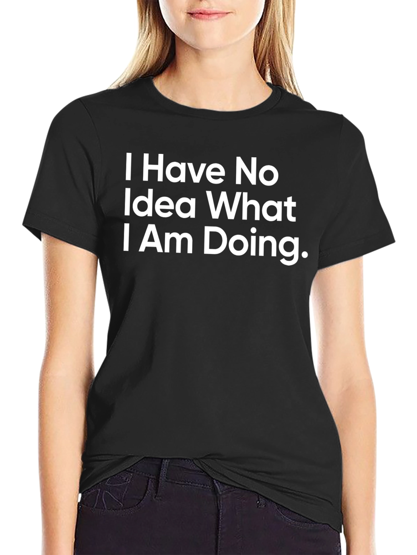 Funny No Idea Black T-Shirt
