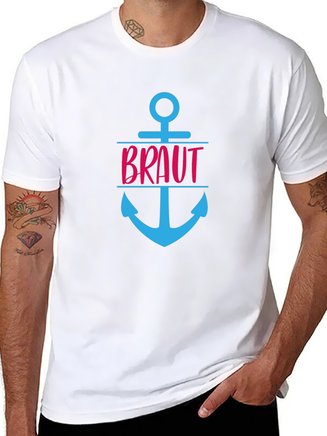 Nautical Bride T-Shirt - Anchor Wedding Tee