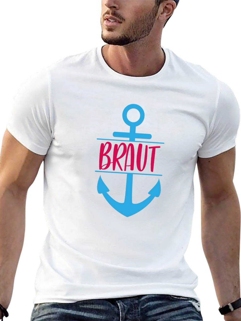Nautical Bride T-Shirt - Anchor Wedding Tee