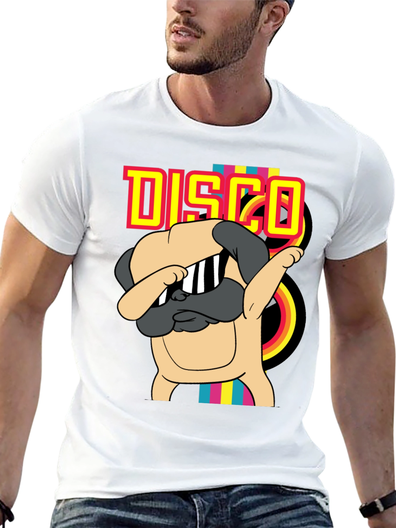 Disco Pug T-Shirt - Dab Dance