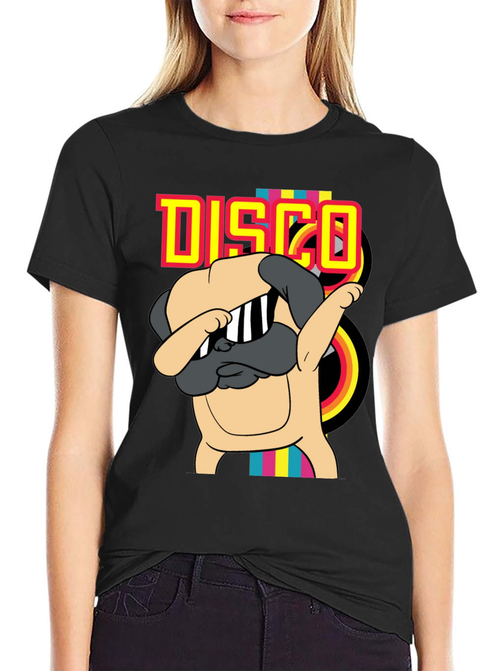 Disco Pug T-Shirt - Dab Dance