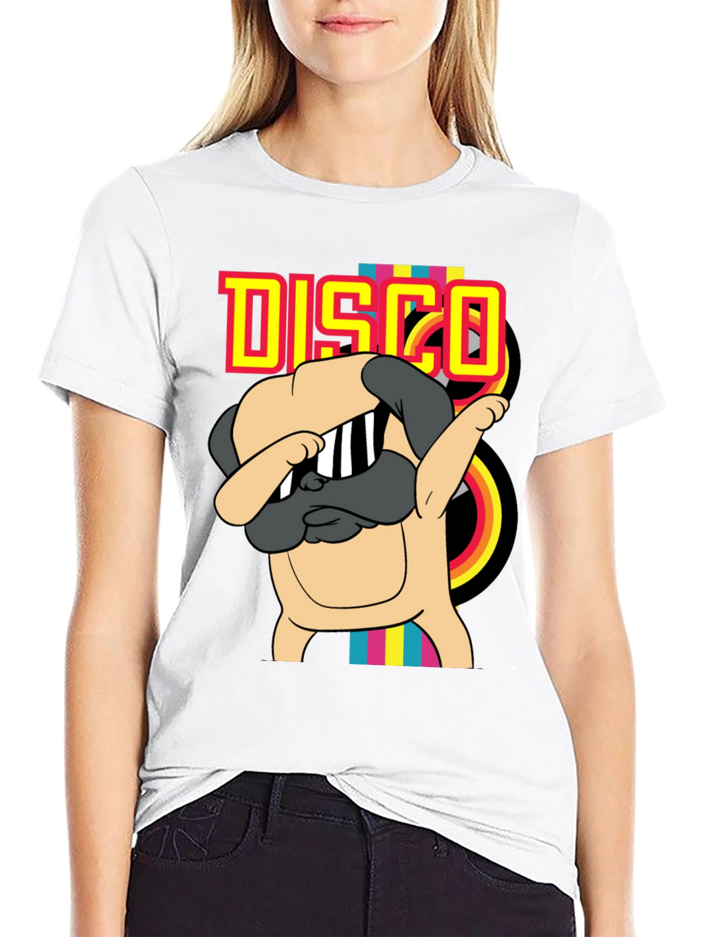 Disco Pug T-Shirt - Dab Dance