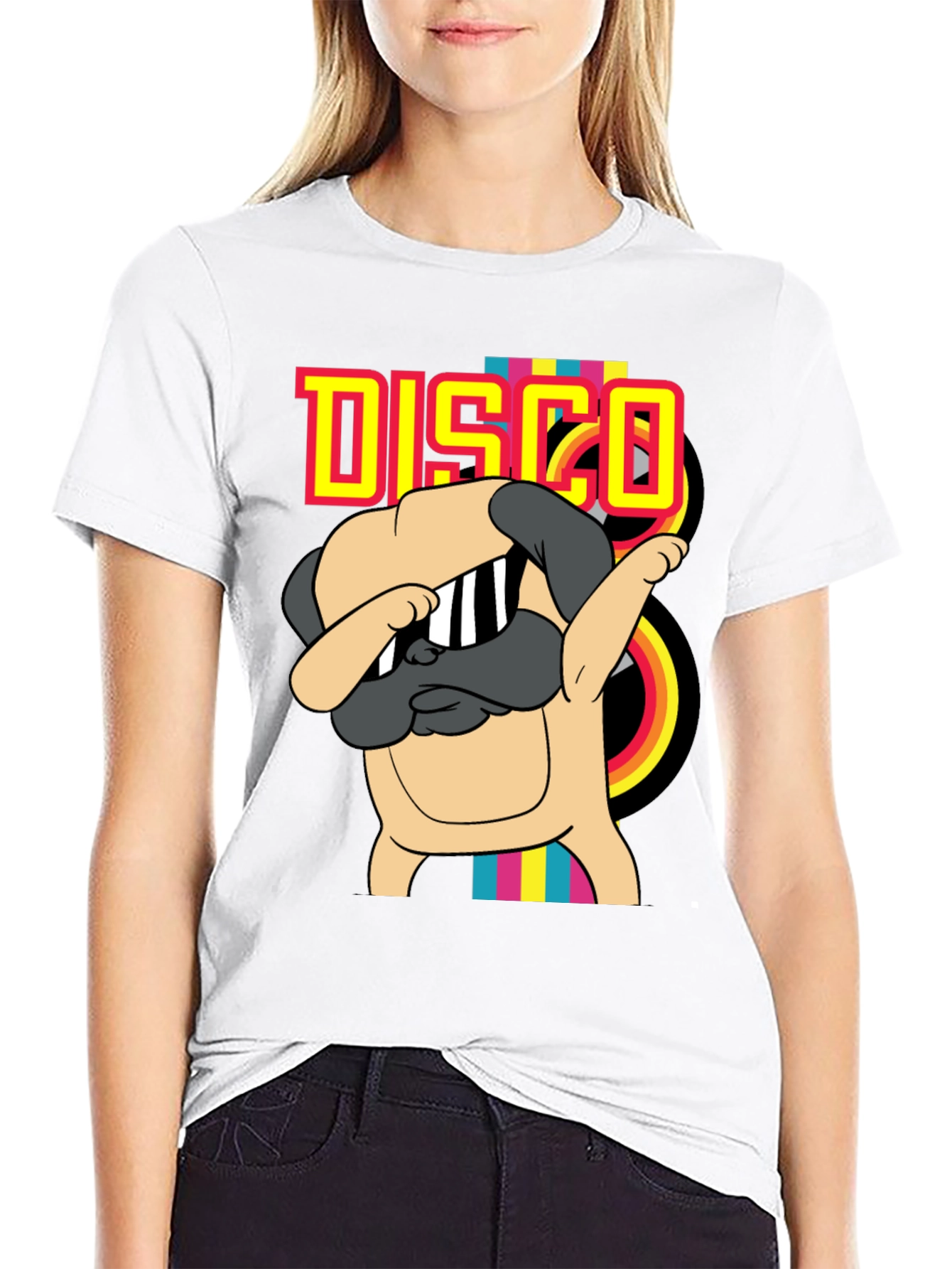 Disco Pug T-Shirt - Dab Dance