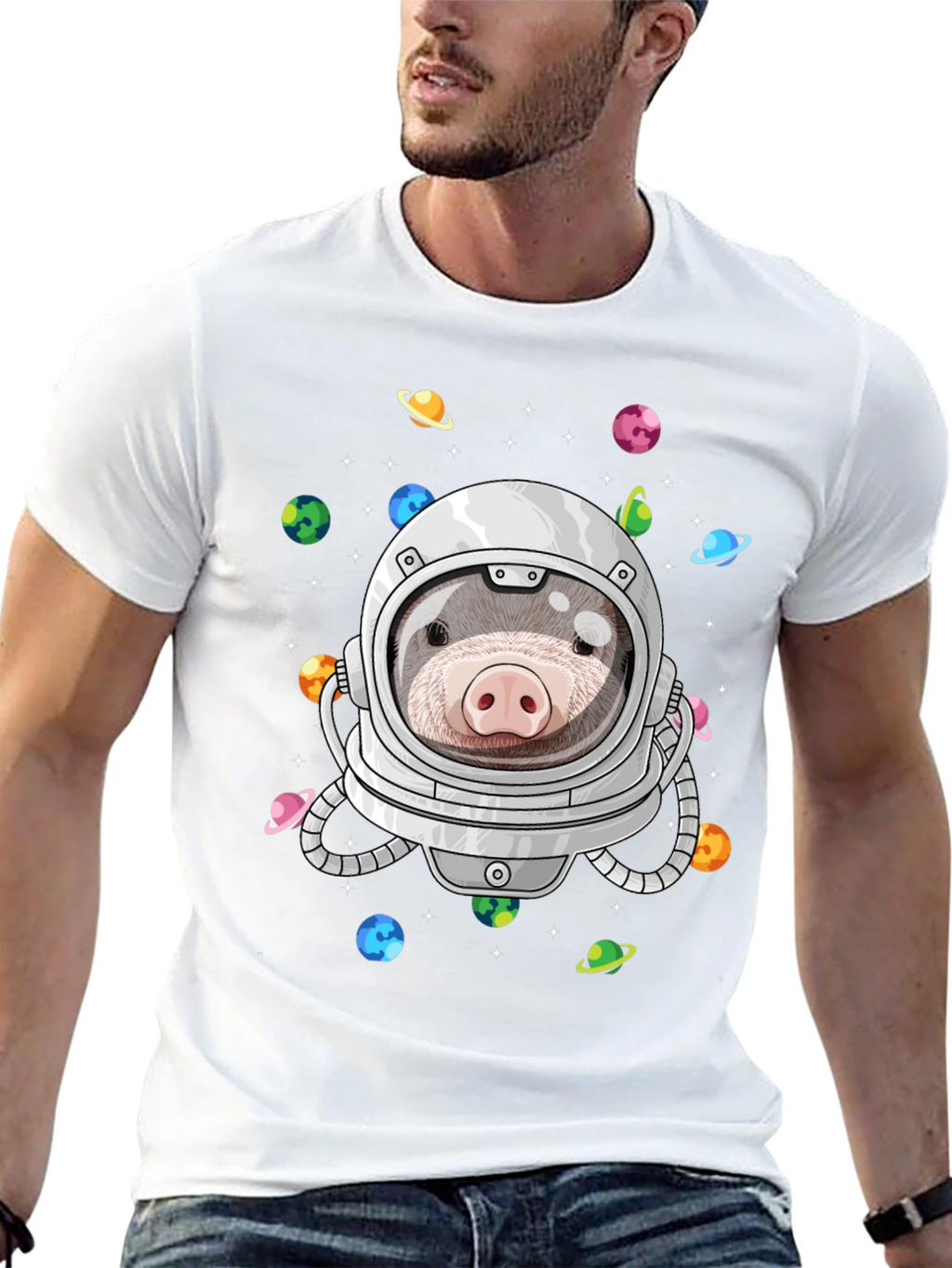 Mole Astronaut T-Shirt: Space Explorer Tee