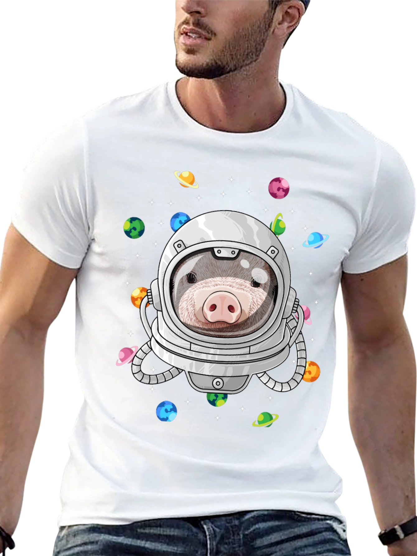 Mole Astronaut T-Shirt: Space Explorer Tee