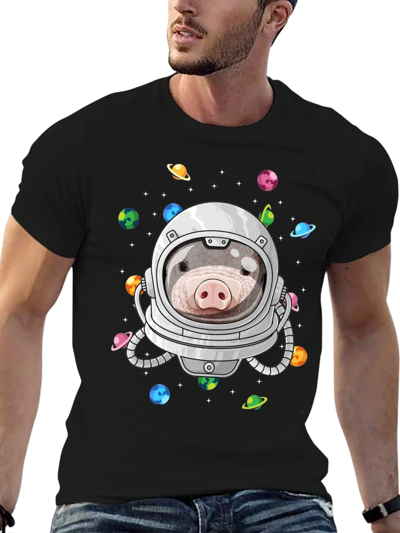 Mole Astronaut T-Shirt: Space Explorer Tee