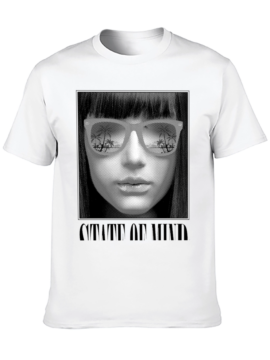 State of Mind Graphic Print Black T-Shirt
