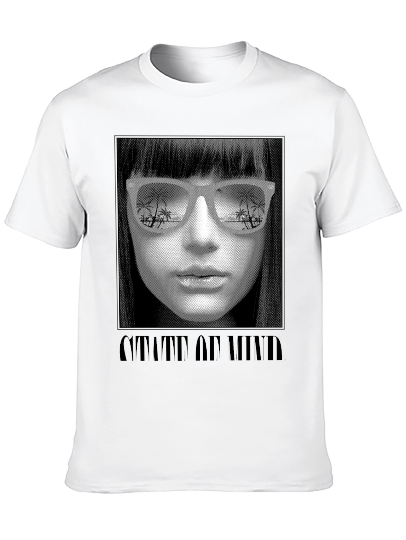 State of Mind Graphic Print Black T-Shirt