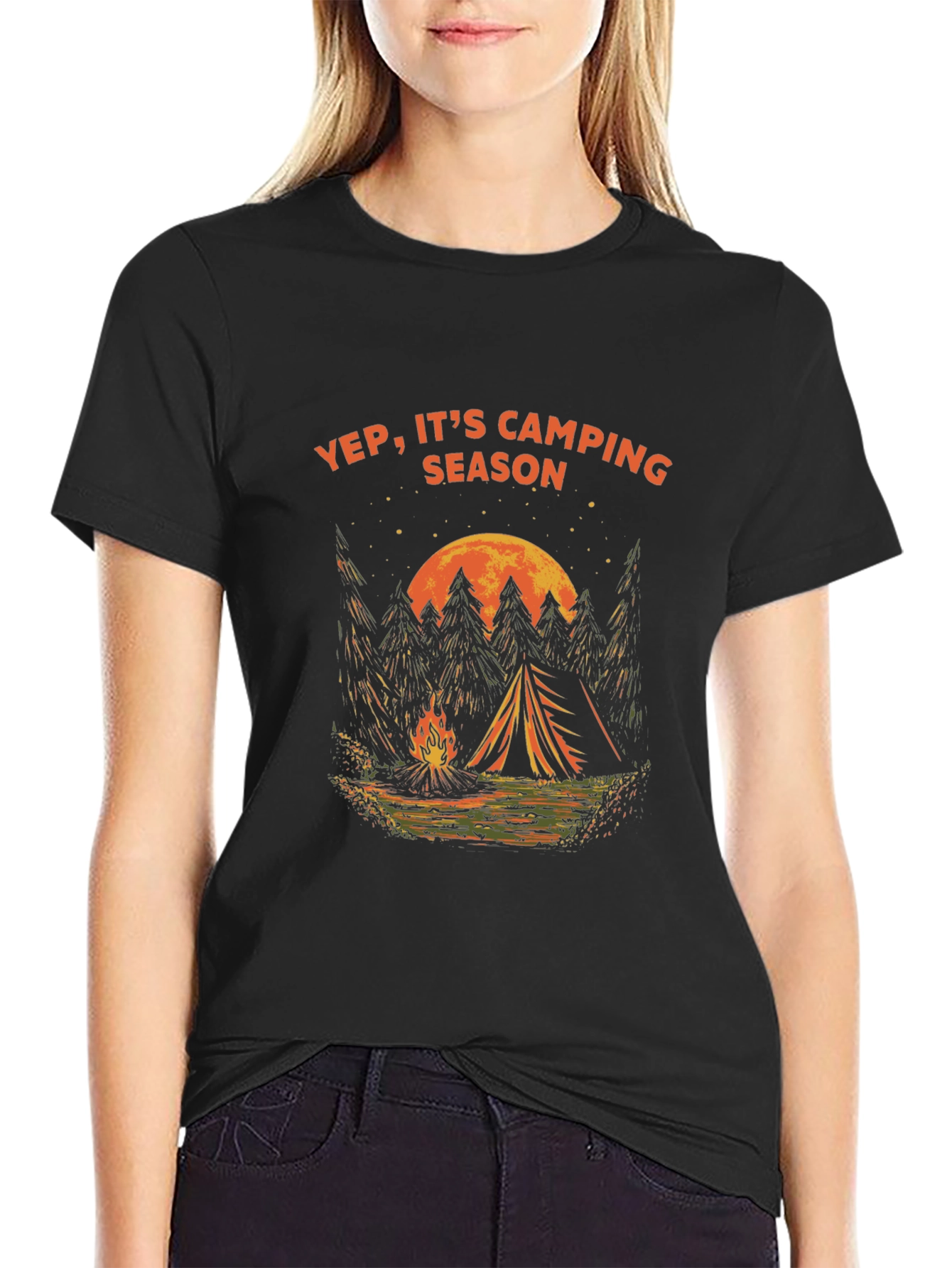 Yep Its Camping Season Graphic Tee
