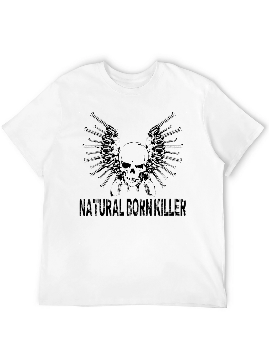 Natural Born Killer Skull & Guns Graphic Tee
